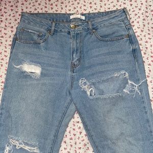 Ripped Light Wash Jeans